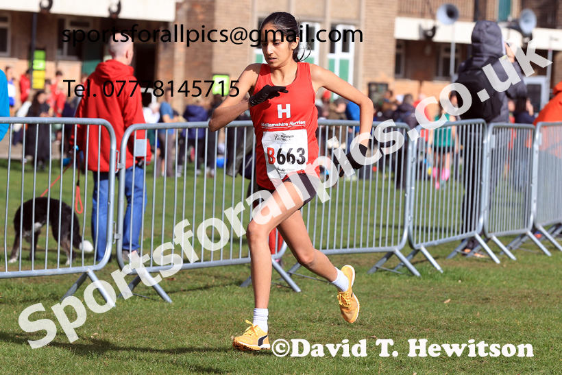 Girls Under-16s 2026 Northern Cross Country Relays, Graves Park, Sheffield. Photo: David T. Hewitson/Sports for All Pics